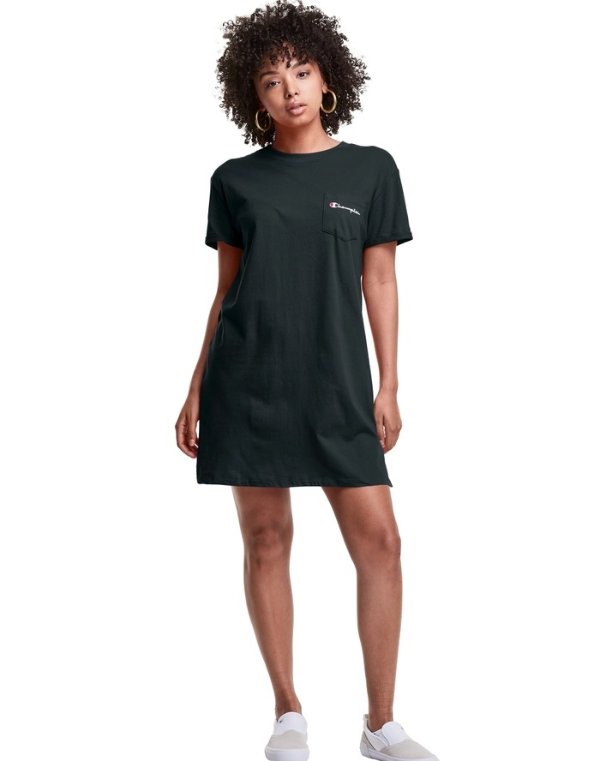 Tee Dress, Embroidered Logo