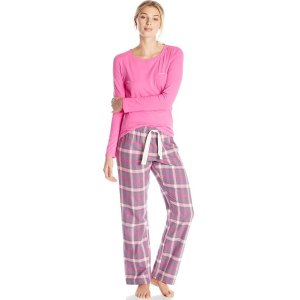 Calvin Klein Women's Flannel Pajama Sleep Set @ Amazon