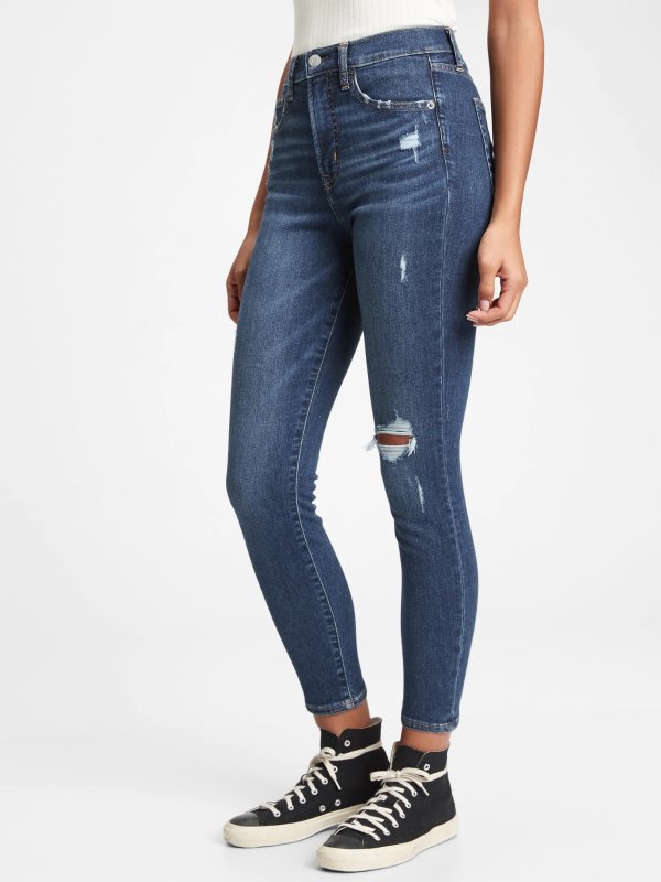 High Rise True Skinny Jeans with Secret Smoothing Pockets