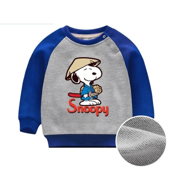 Spring Fall Toddler Sweatshirt – Snoopy Blue and Gray