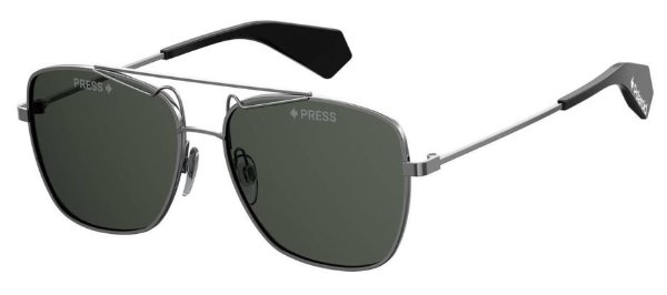 Grey Green Polarized Square Men's Sunglasses PLD6049SX0KJ159