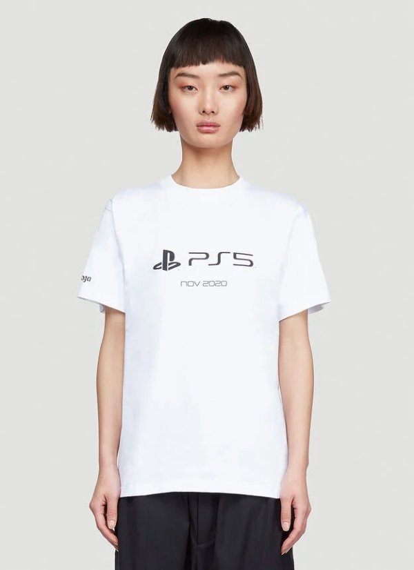 PS5 T-Shirt in White