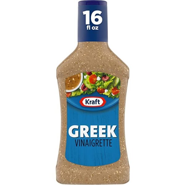 Greek Vinaigrette Dressing (16 fl oz Bottles, Pack of 6)