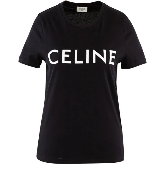Jersey T-Shirt with Celine Print