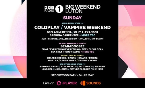 BBC卢顿音乐节 周日场 Coldplay