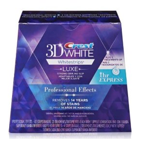 Crest 3D White Luxe Whitestrips Professional Effects 20 Treatments + Crest 3D White Whitestrips 1 Hour Express 2 Treatments
