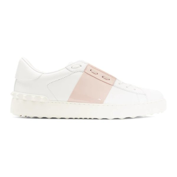 - White & PinkGaravani Open Sneakers