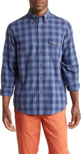 Buffalo Plaid Regular Fit Cotton Button-Up Shirt