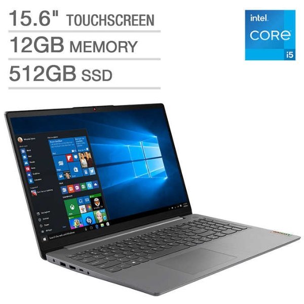 IdeaPad 3 15.6" Laptop (i5-1135G7, 12GB, 512GB)