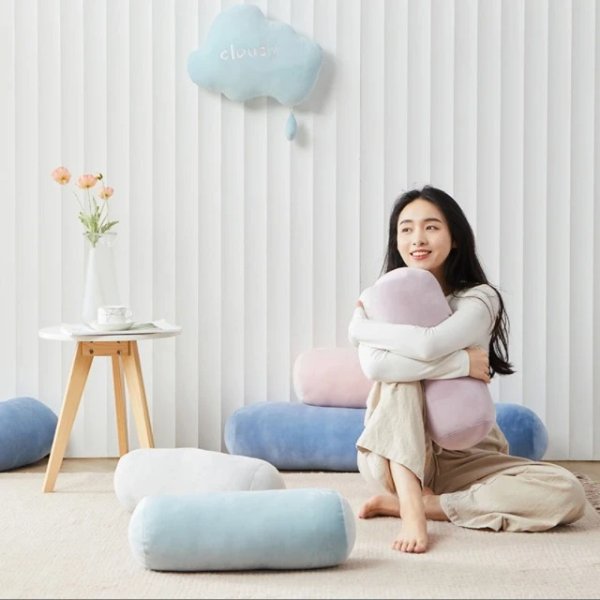 Japanese-Style Lumbar Pillow—Candy-Colorful, Versatile, Cozy, and Cute