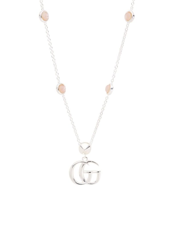 Sterling Silver & Resin GG Marmont Necklace