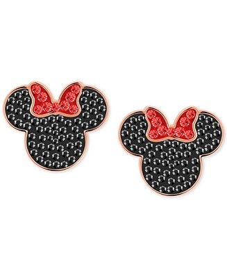 Tri-Tone Crystal Minnie Mouse Stud Earrings & Reviews - Fashion Jewelry - Jewelry & Watches - Macy's