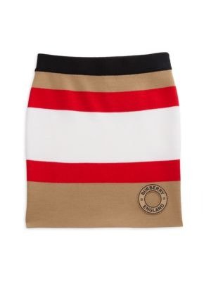 Little Girl's & Girl's Striped Wool Blend Skirt