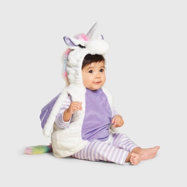 Baby Plush Unicorn Halloween Costume Vest - Hyde & EEK! Boutique&#153;