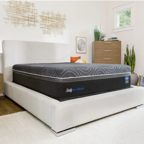 Queen Sealy Posturepedic Hybrid Premium Silver Chill Firm 14 Inch Mattress SDMB0922041 - Scratch and Dent Model ''As-Is''