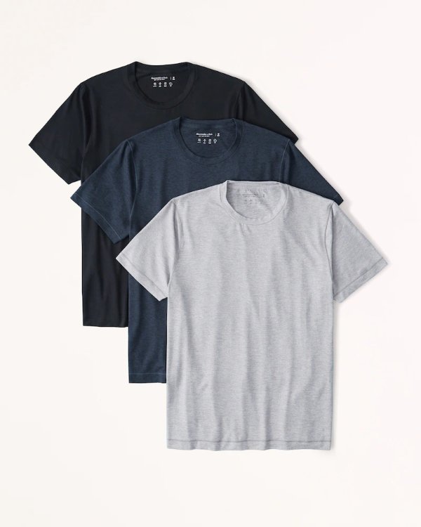 Men's 3-Pack Short-Sleeve Airknit Tee | Men's 25% Off Select Styles | Abercrombie.com