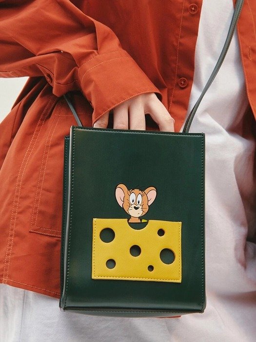[Stereo And Jerry] Cheese Pocket Mini Bag_Green