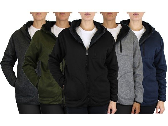 Women's 2-Pack GBH Assorted Loose Fitting Heavyweight Tech Sherpa Hoodie