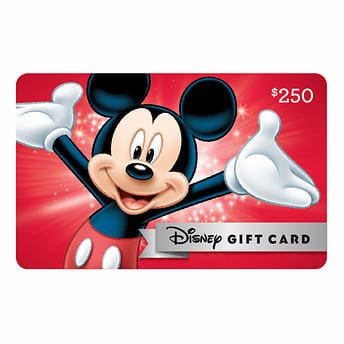 Disney $250 电子礼卡