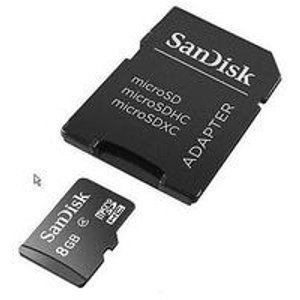 SanDisk 8GB MicroSD卡 + SD卡壳
