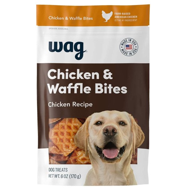 Wag Treats, Chicken and Waffle Bites
