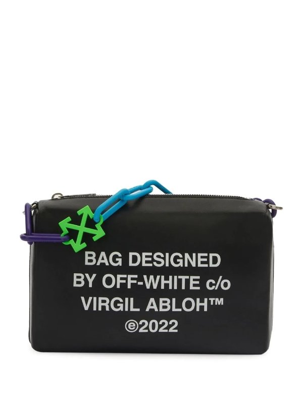 Block Pouch Quote clutch bag