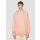 Hooded Oversized Face Patch Sweatshirt in Pink