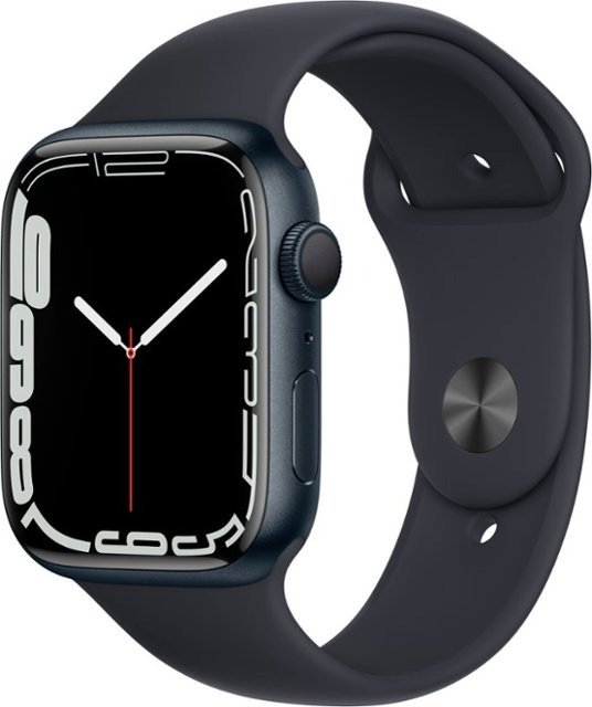 Apple Watch Series 7 (GPS) 45mm Midnight Aluminum Case with Sport Band - Midnight