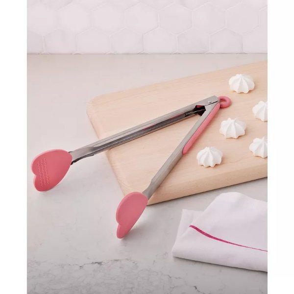 Heart-Shaped Silicone-Tip Tongs, Created for Macy's