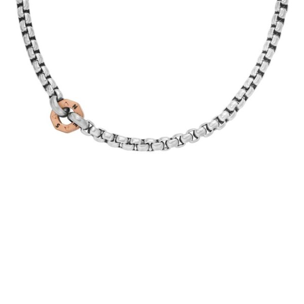Men's Sawyer Two-Tone Stainless Steel Chain Necklace