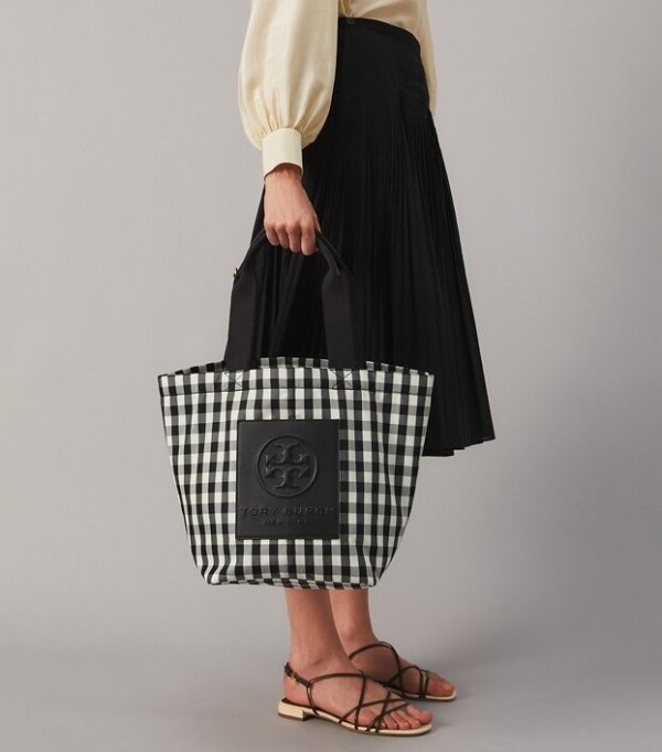Piper Gingham Small Square Tote Bag