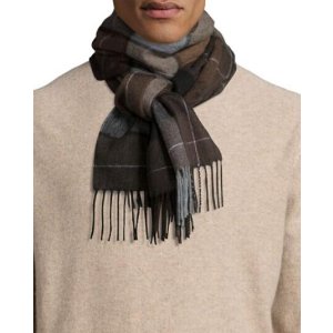 Neiman Marcus Cashmere Large-Plaid Scarf @ LastCall by Neiman Marcus