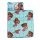 Moana Toddler Nap Mat with Attached Pillow and Blanket, Aqua, Pink, White