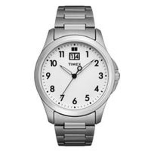 Men's Timex Classic Series White Dial Stainless Steel Watch