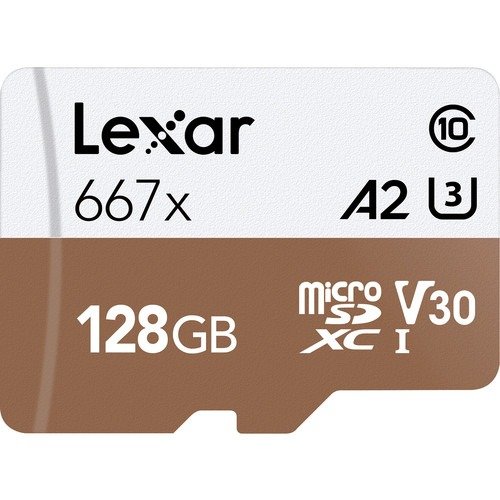 128GB Professional 667x UHS-I microSDXC Memory Card with SD Adapter