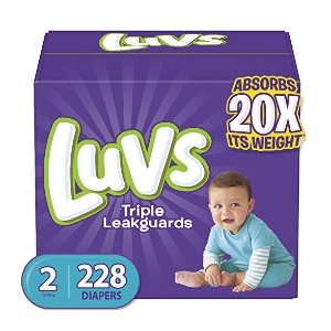 Luvs Ultra Leakguards 婴儿纸尿布2号，3号