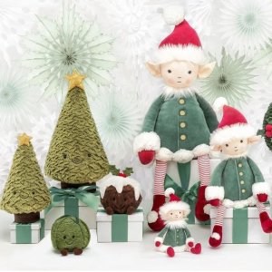 Jellycat 网红玩具 圣诞限定系列、牛油果、巴塞罗熊