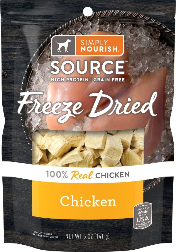 Chicken Grain-Free Freeze-Dried Dog Treats, 5-oz bag - Chewy.com