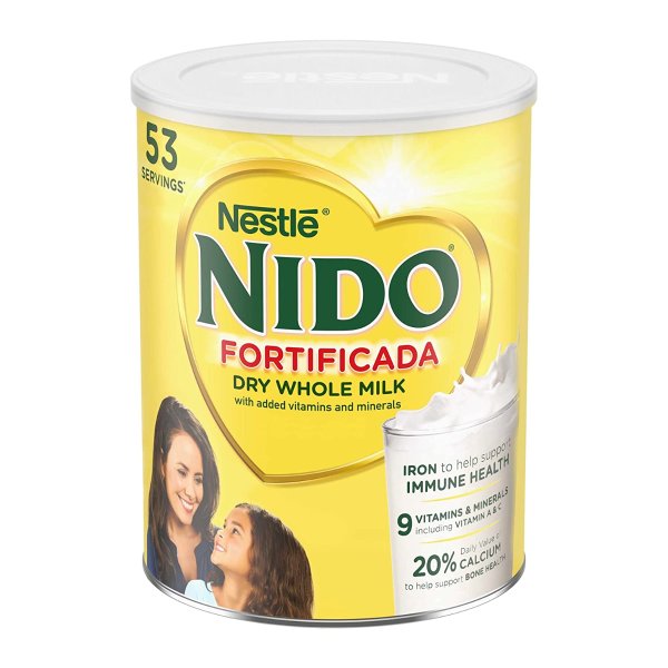 NIDO Fortificada Dry Whole Milk 56.4 oz. Canisters