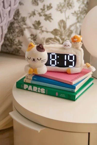 Cat Plushie Clock