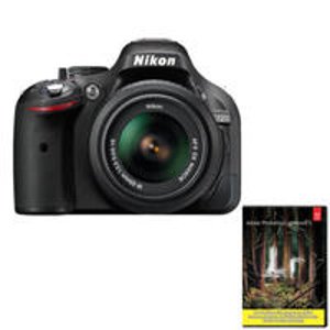 (官方翻新)尼康D5200 2410万像素单反数码相机+ 18-55mm镜头& Adobe Light Room软件套装