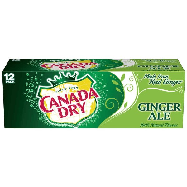 Canada Dry Ginger Ale, 12 Fl Oz Cans, 12 Pack