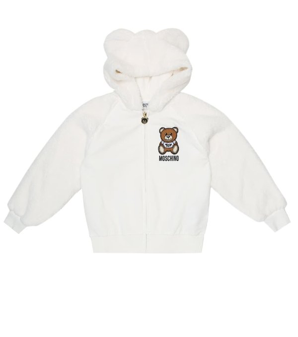 Stretch-cotton fleece hoodie