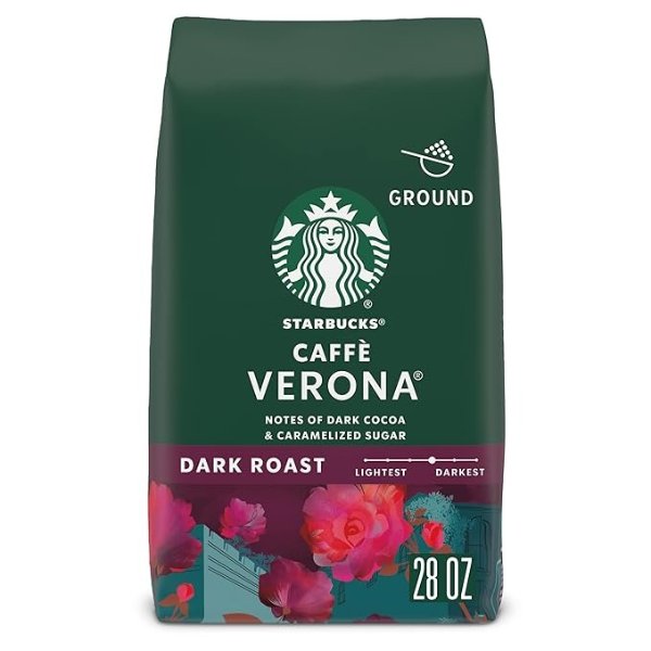 Caffe Verona 深度烘焙咖啡粉 28 oz