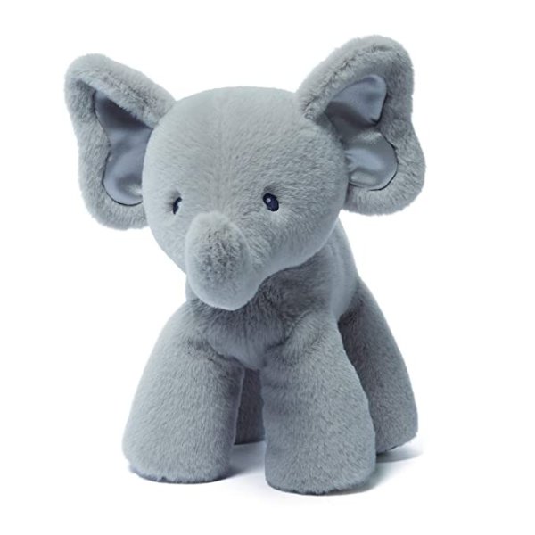 Baby Bubbles Elephant Plush, Gray, 10"