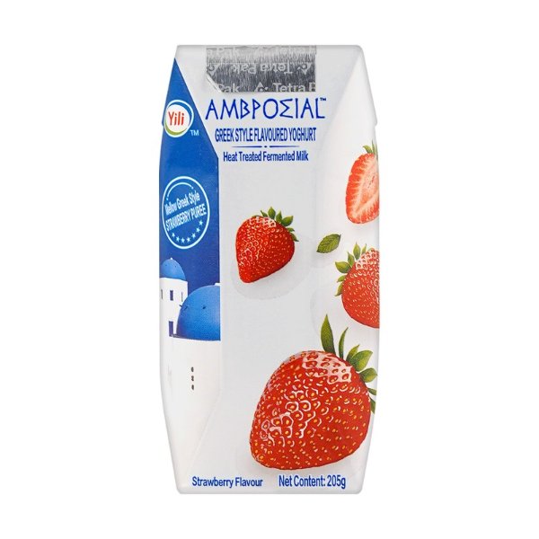 AMBROSIAL Greek Yogurt Strawberry Flavor 205g
