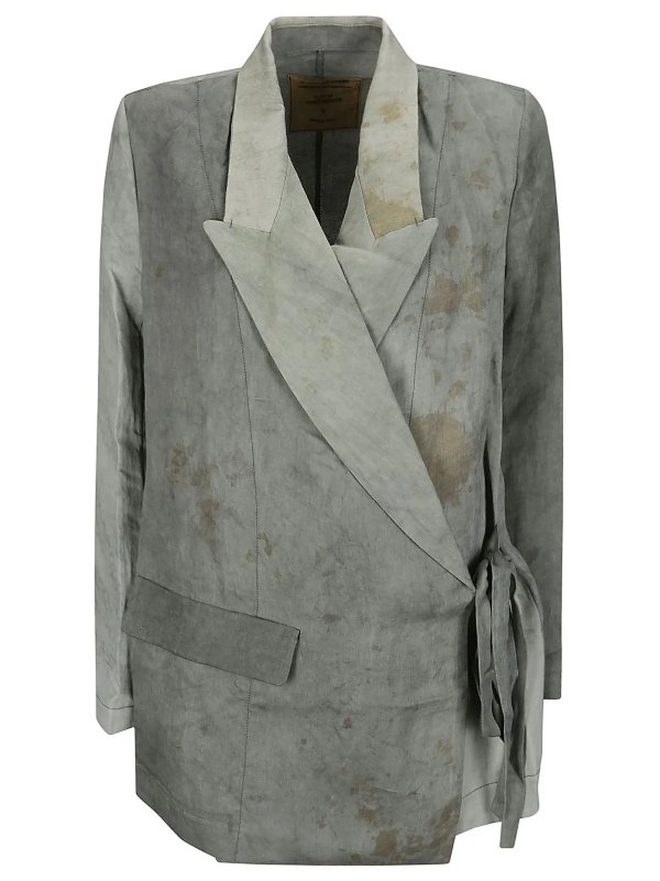 Khloe Distressed Wrap-Around Jacket