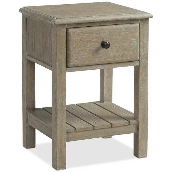 Parker Natural 1-Drawer Small Nightstand