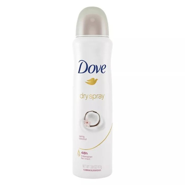 Dove Caring Coconut 48-Hour Antiperspirant &#38; Deodorant Dry Spray - 3.8oz