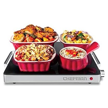 Compact Glasstop Warming Tray